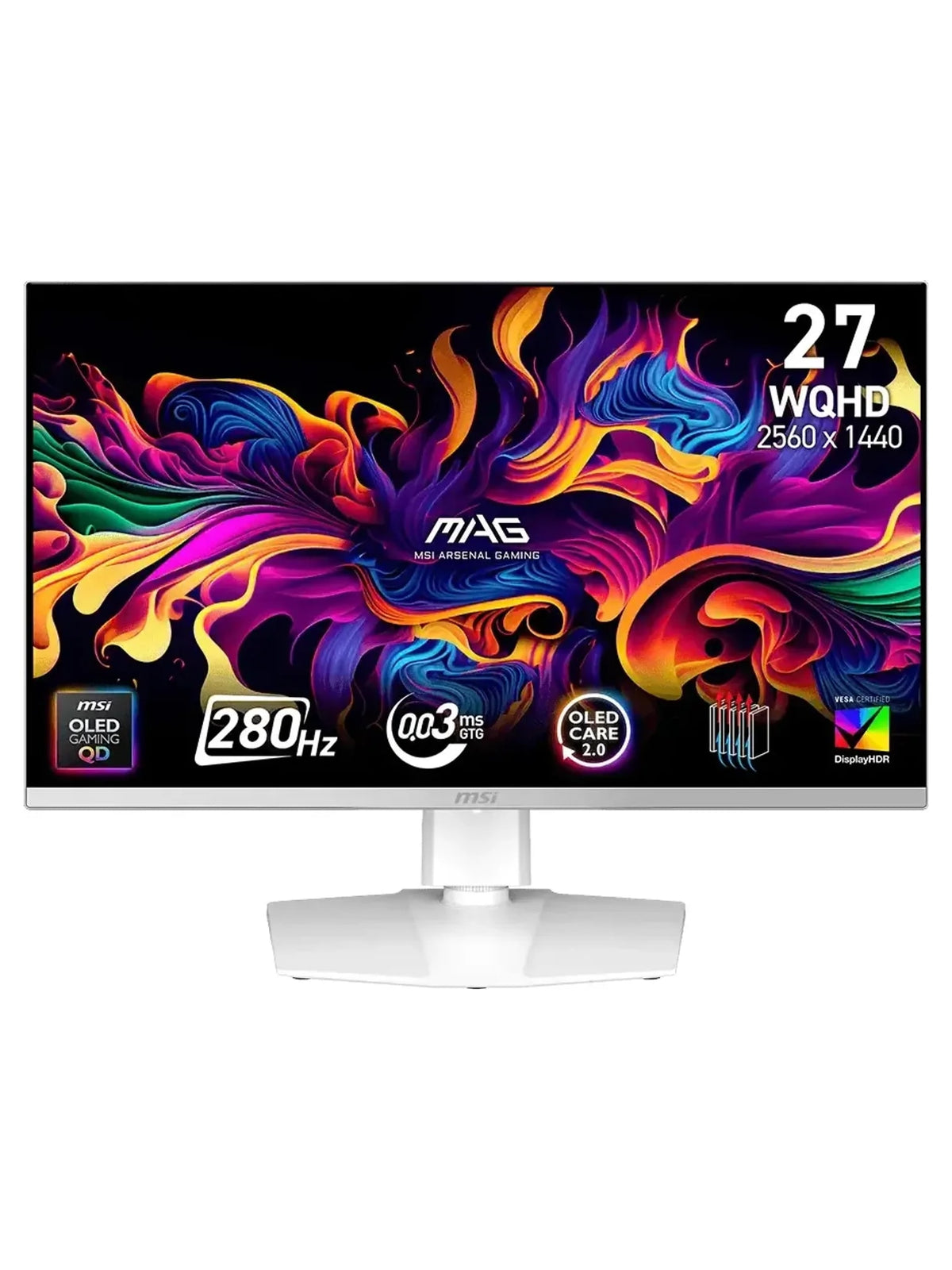 MSI 26.5" MAG 272QPW QD-OLED X28 WQHD 280Hz Gaming Monitor