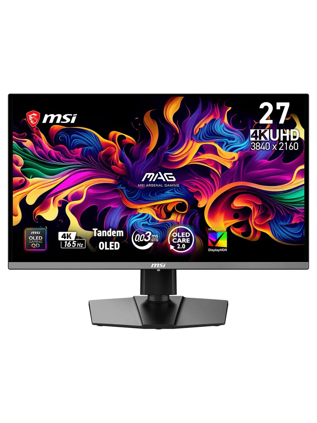 MSI 26.5" MAG 272UP QD-OLED E16 4K UHD 165Hz Gaming Monitor