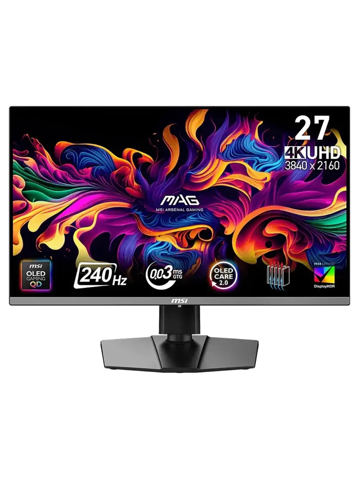 MSI 26.5" MAG 272UP QD-OLED X24 4K UHD 240Hz Gaming Monitor