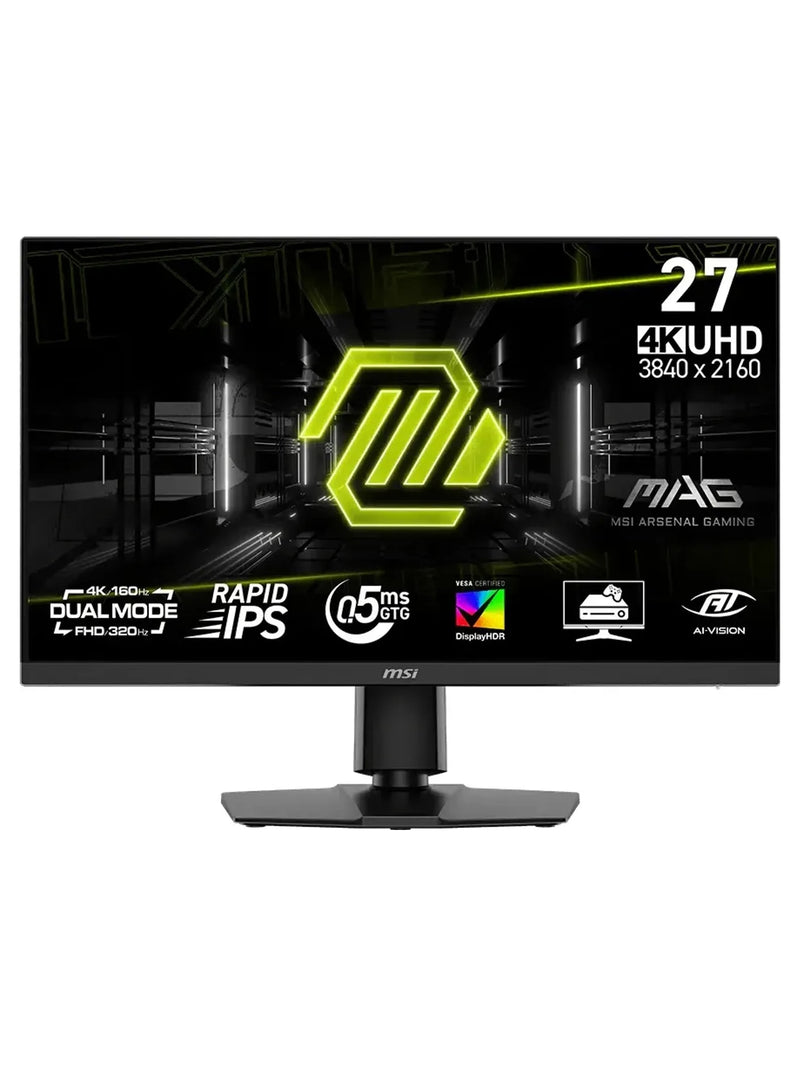 MSI 27" MAG 272URDF E16 4K 160Hz / FHD 320Hz Dual Mode Rapid IPS Gaming Monitor