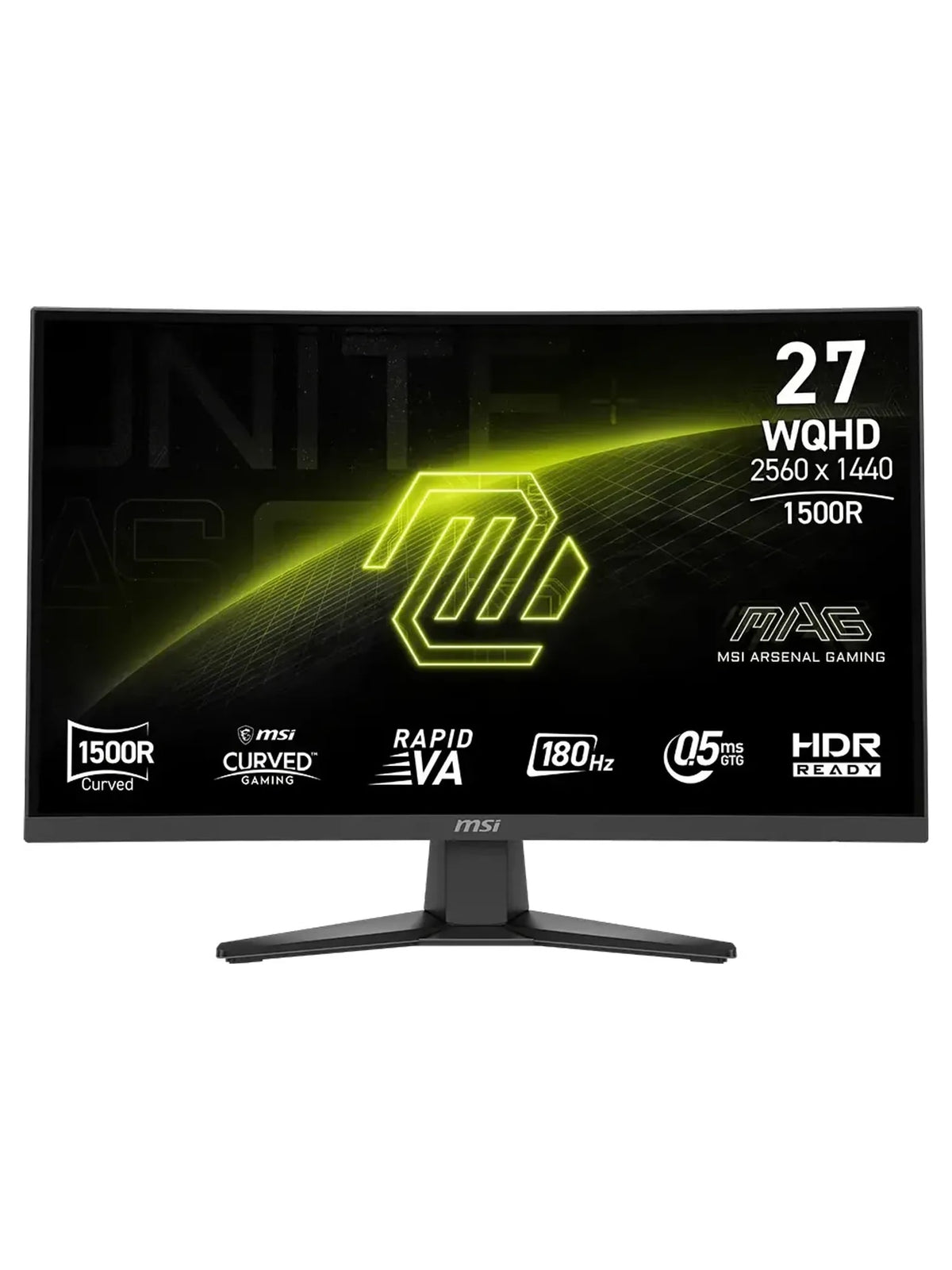 MSI 27" MAG 275CQF E18 WQHD 180Hz Curved Rapid VA Gaming Monitor