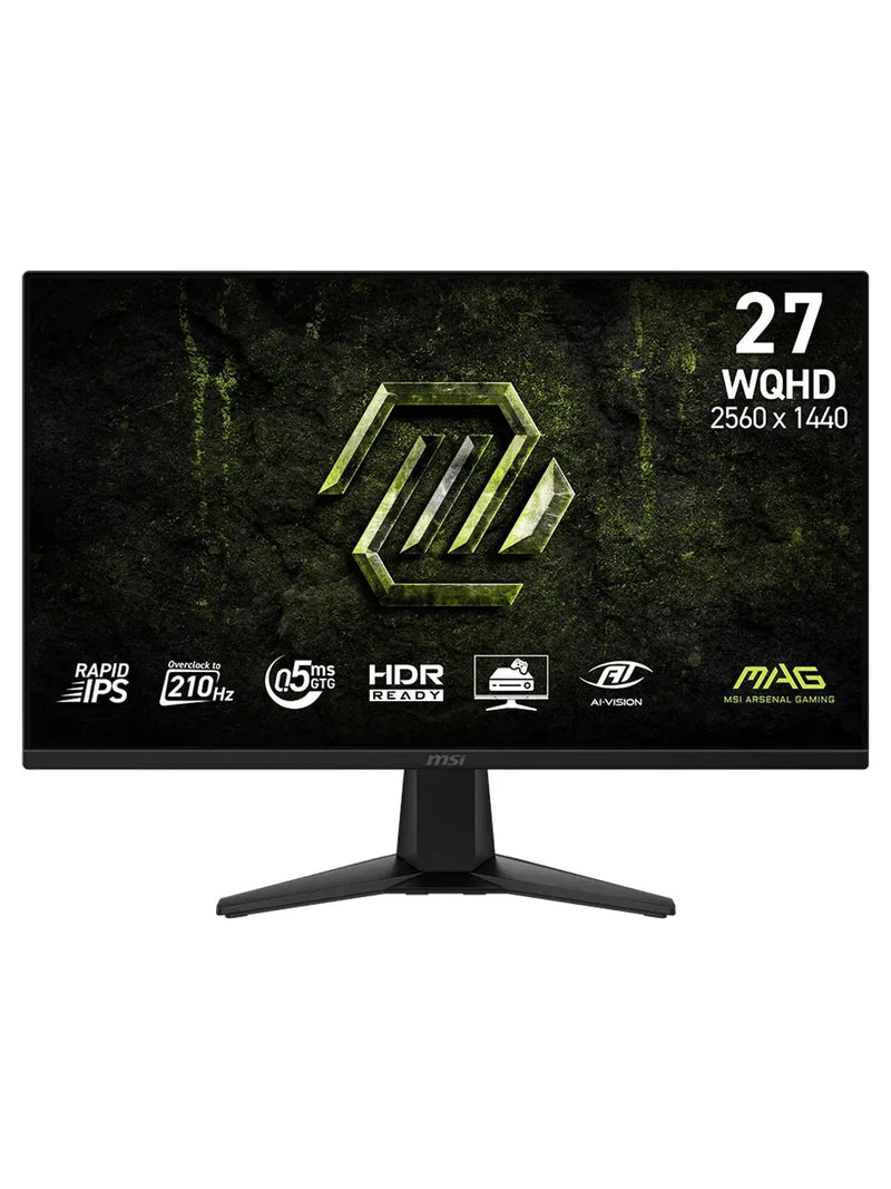 MSI 27" MAG 275QF E21 WQHD 210Hz Rapid IPS Gaming Monitor