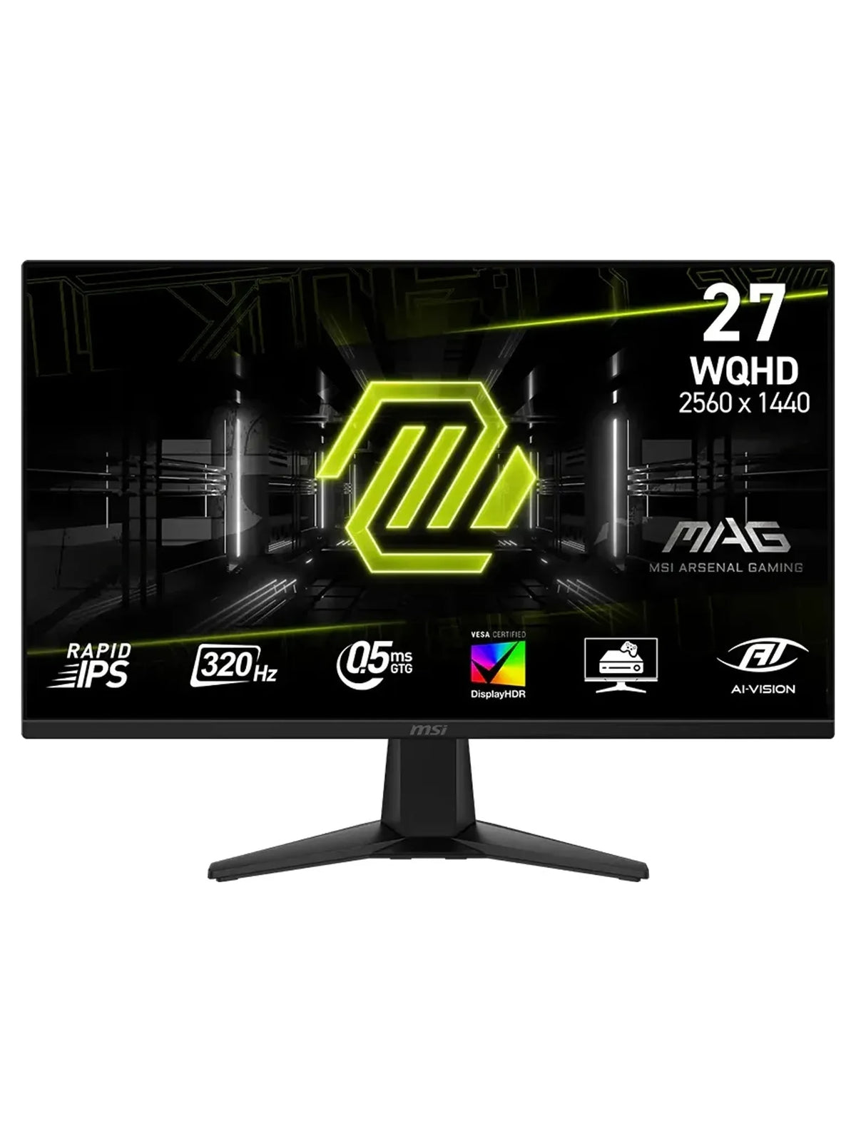 MSI 27" MAG 275QF X32 WQHD 320Hz Rapid IPS Gaming Monitor
