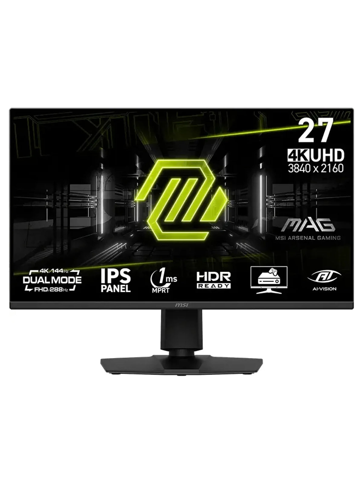 MSI 27" MAG 275UPD E14 4K 144Hz / FHD 288Hz Dual Mode IPS Gaming Monitor