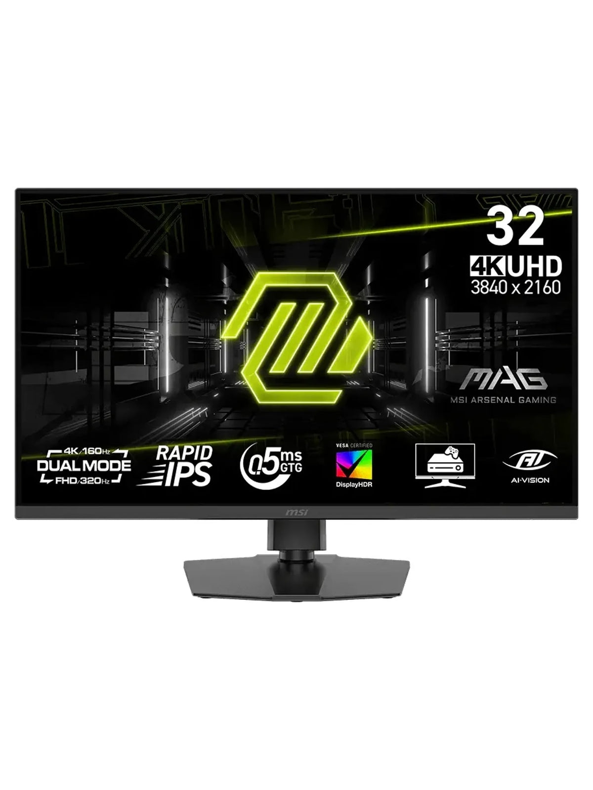 MSI 31.5" MAG 322URDF E16 4K 160Hz / FHD 320Hz Dual Mode Rapid IPS Gaming Monitor