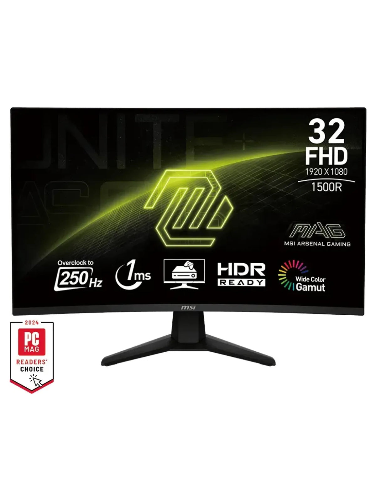 MSI 31.5" MAG 32C6X Full HD 250Hz Curved VA Gaming Monitor