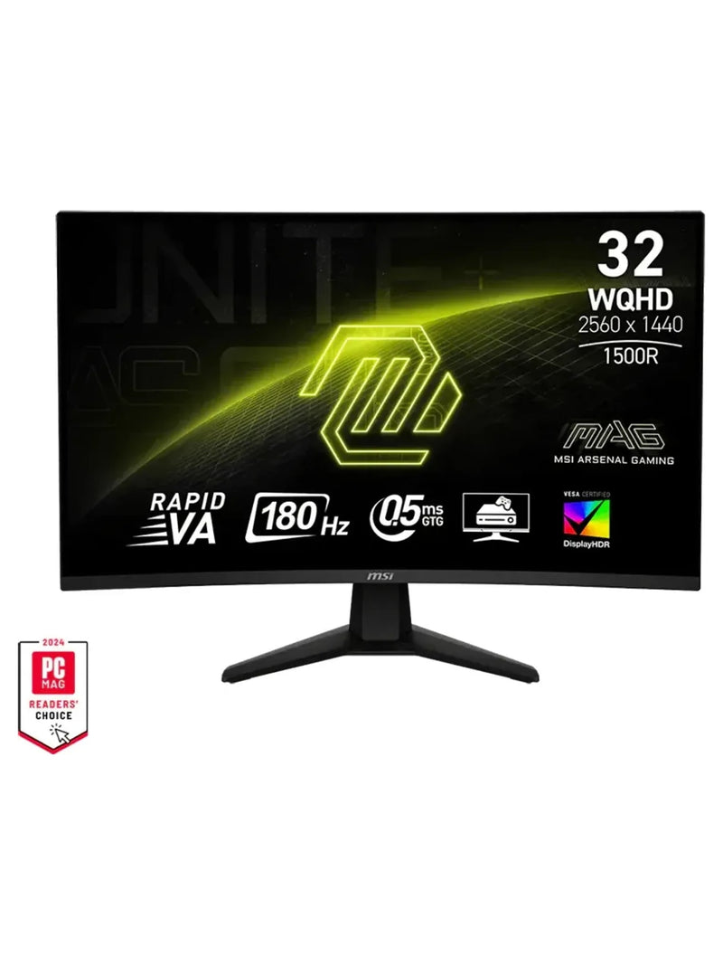 MSI 31.5" MAG 32CQ6F WQHD 180Hz Curved Rapid VA Gaming Monitor
