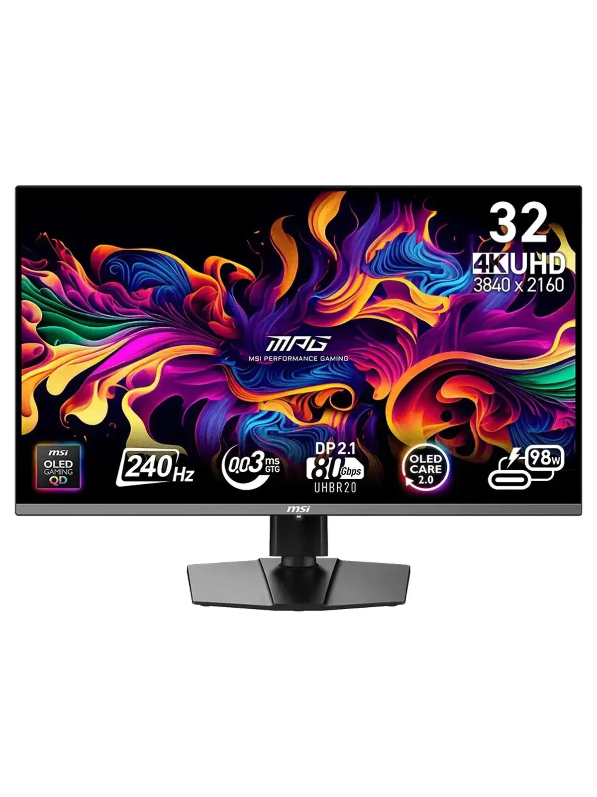 MSI 31.5" MPG 322URX QD-OLED 4K UHD 240Hz Gaming Monitor