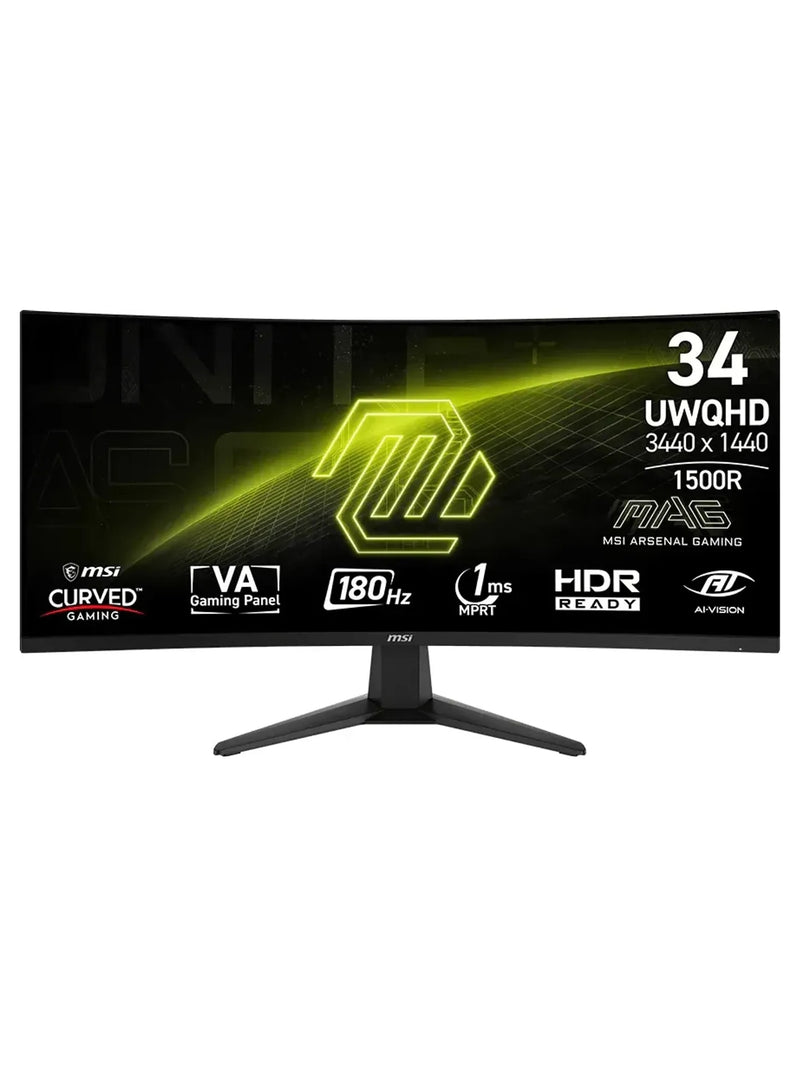 MSI 34" MAG 346CQ UWQHD 180Hz Curved VA Gaming Monitor