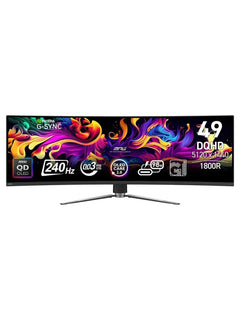 MSI 49" MPG 491CQPX QD-OLED Dual QHD 240Hz Curved Gaming Monitor
