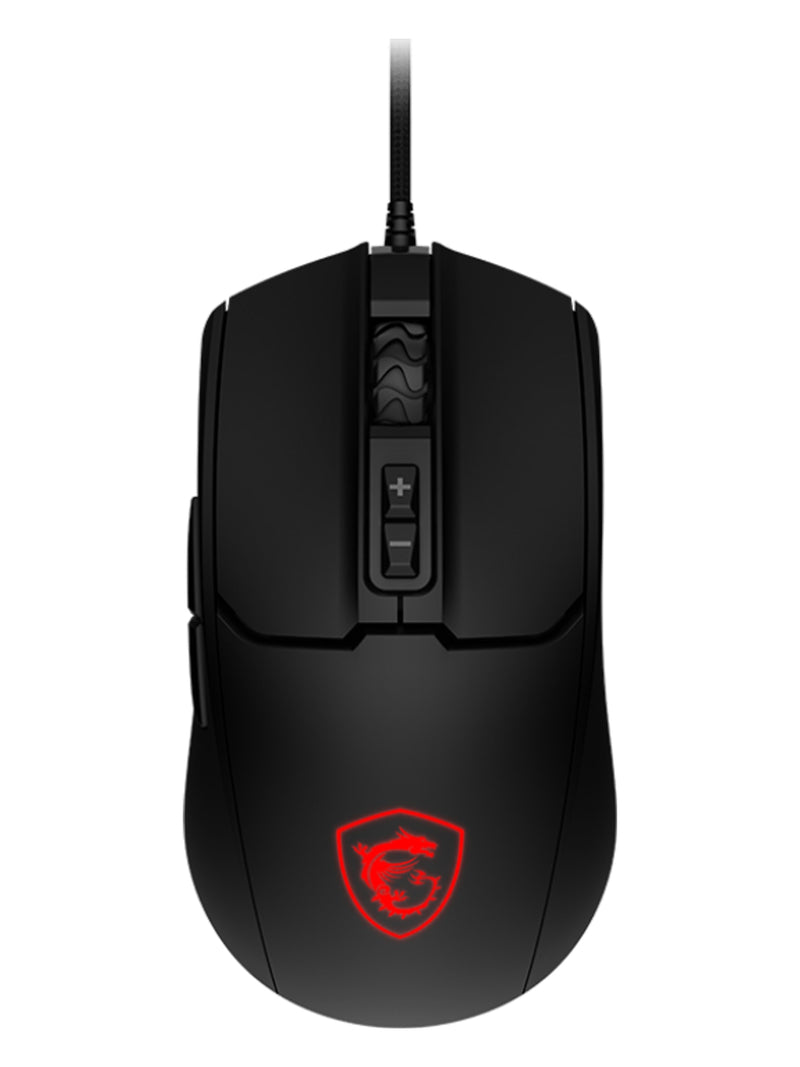 MSI FORGE GM100 Wired Gaming Mouse, 6400 DPI, RGB, 7 Buttons