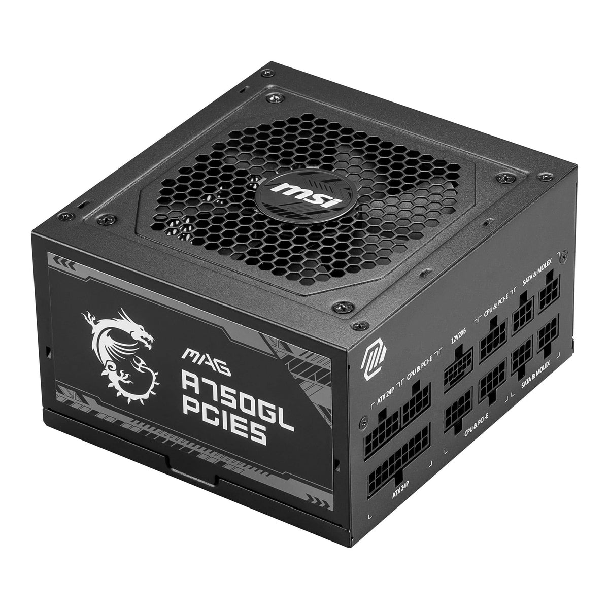 MSI MAG A750GL PCIe5 750W 80 Plus Gold Fully Modular Power Supply