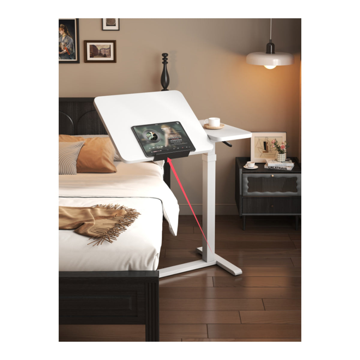 Multi-Function Height-Adjustable Desk - Side Bed Table - view 3