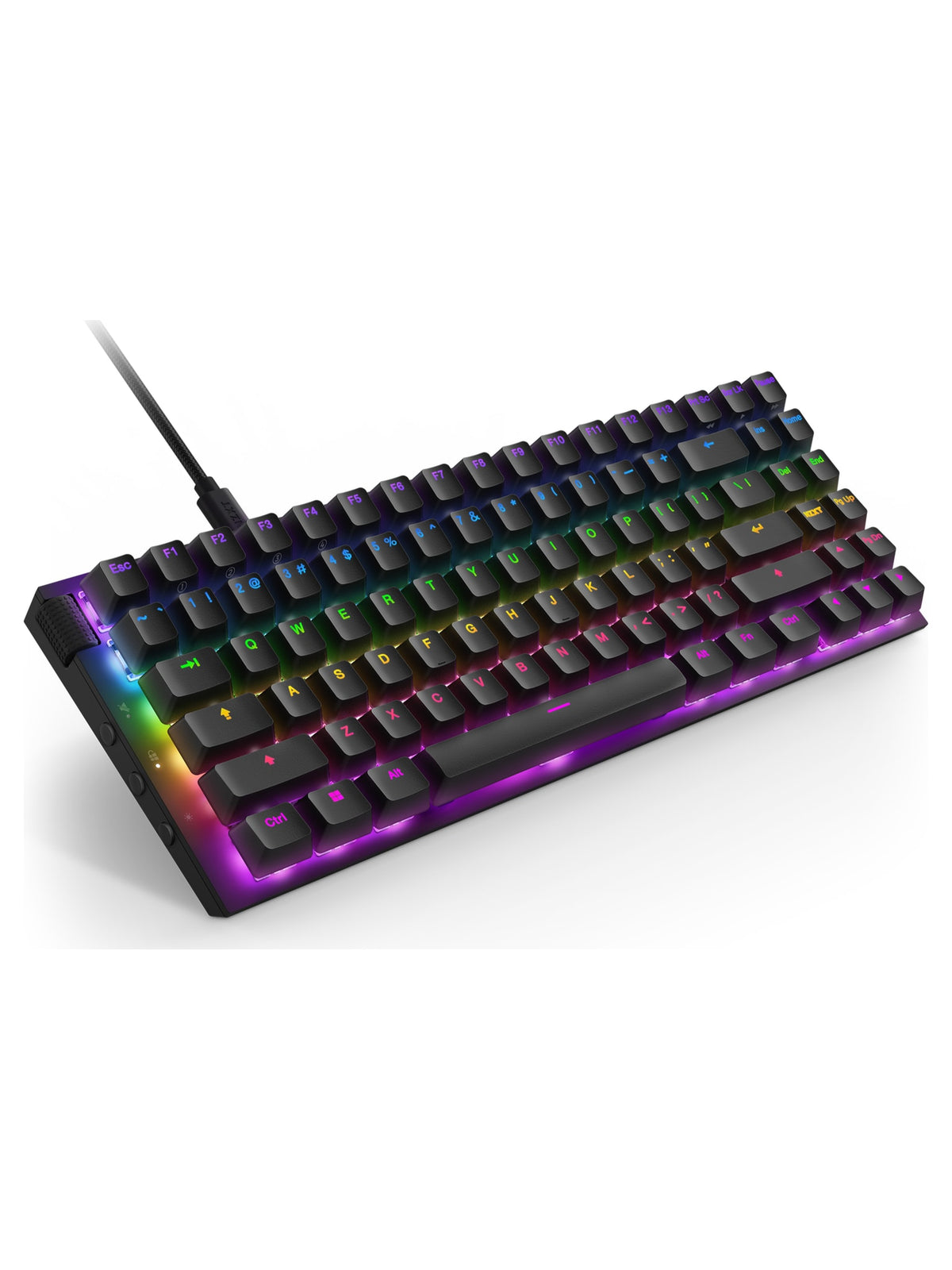 NZXT Function 2 MiniTKL Optical Gaming Keyboard, Adjustable Actuation, PBT Keycaps, RGB - Black - view 3