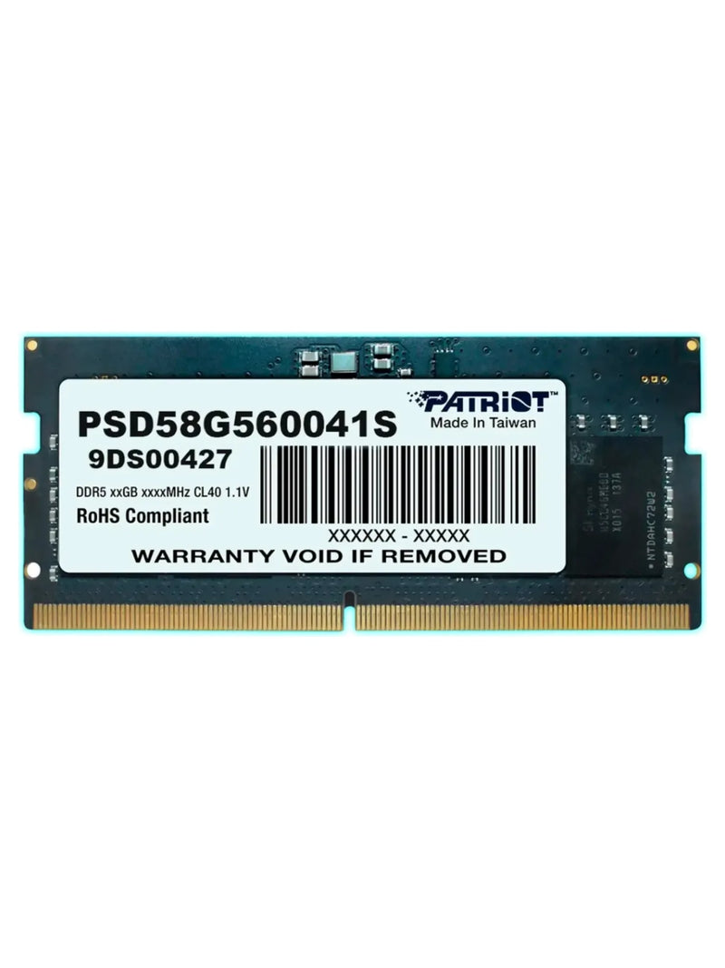 Patriot Signature Line 8GB DDR5 5600MHz CL46 Laptop RAM (SODIMM)