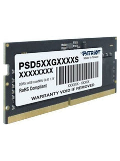Patriot Signature Line 8GB DDR5 5600MHz CL46 Laptop RAM (SODIMM) - view 3