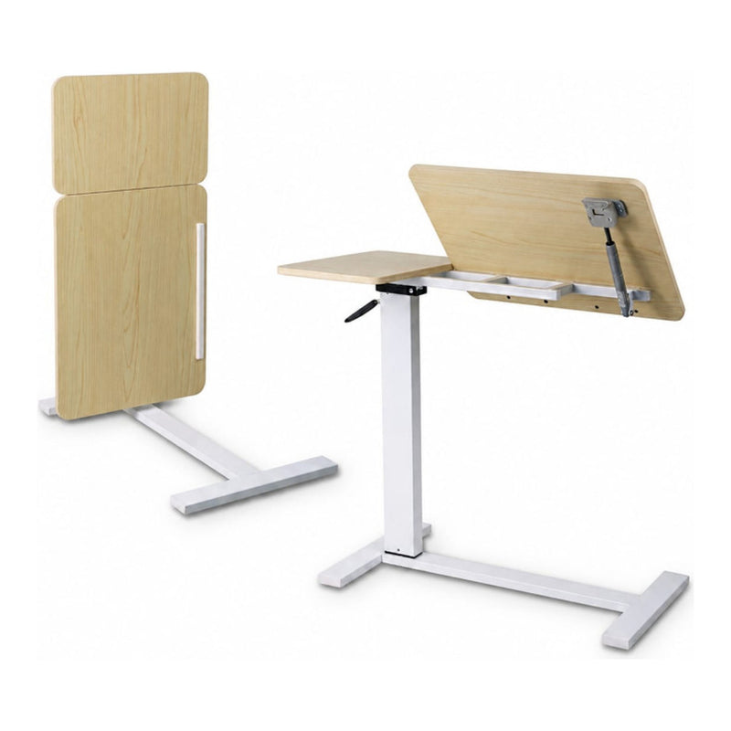 Premium Heavy-Duty Adjustable Overbed Table with Pneumatic Tilt Desktop - view 9