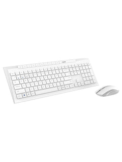 Rapoo 8210M Multi-Mode Wireless Keyboard & Mouse Combo, Bluetooth + 2.4 GHz - White - view 5