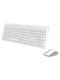 Rapoo 8210M Multi-Mode Wireless Keyboard & Mouse Combo, Bluetooth + 2.4 GHz - White - view 6