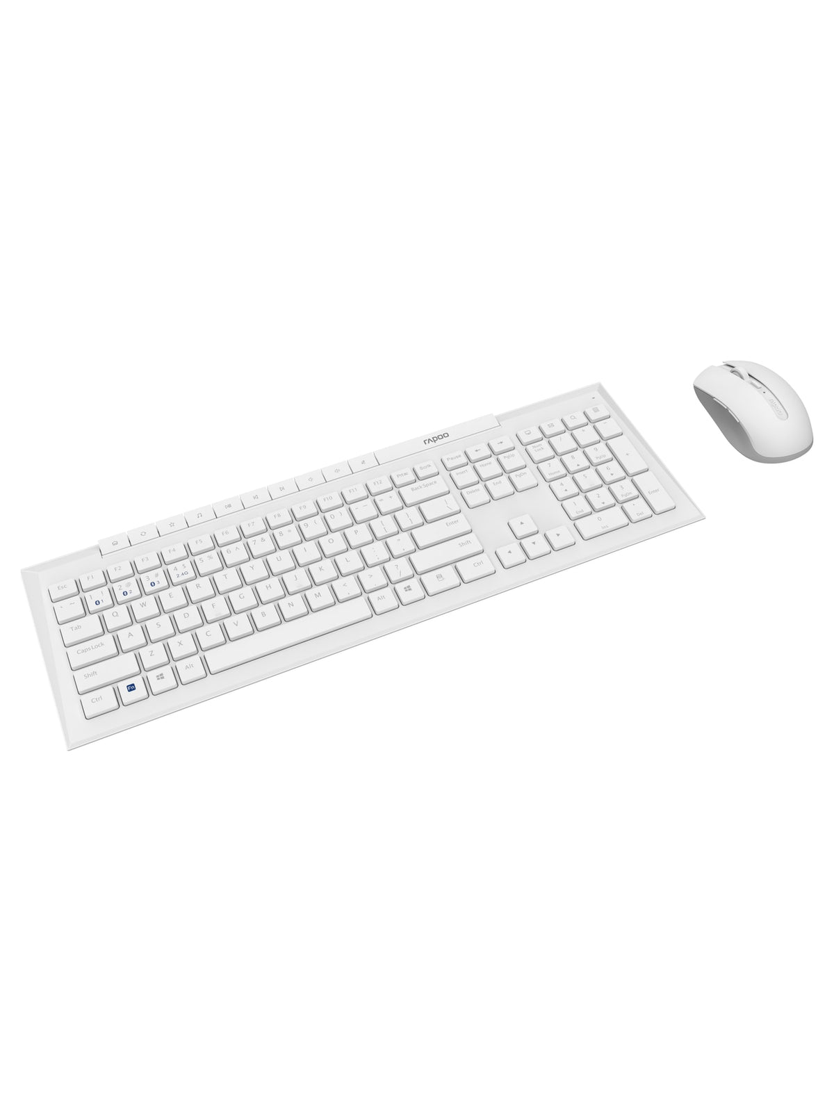 Rapoo 8210M Multi-Mode Wireless Keyboard & Mouse Combo, Bluetooth + 2.4 GHz - White - view 7