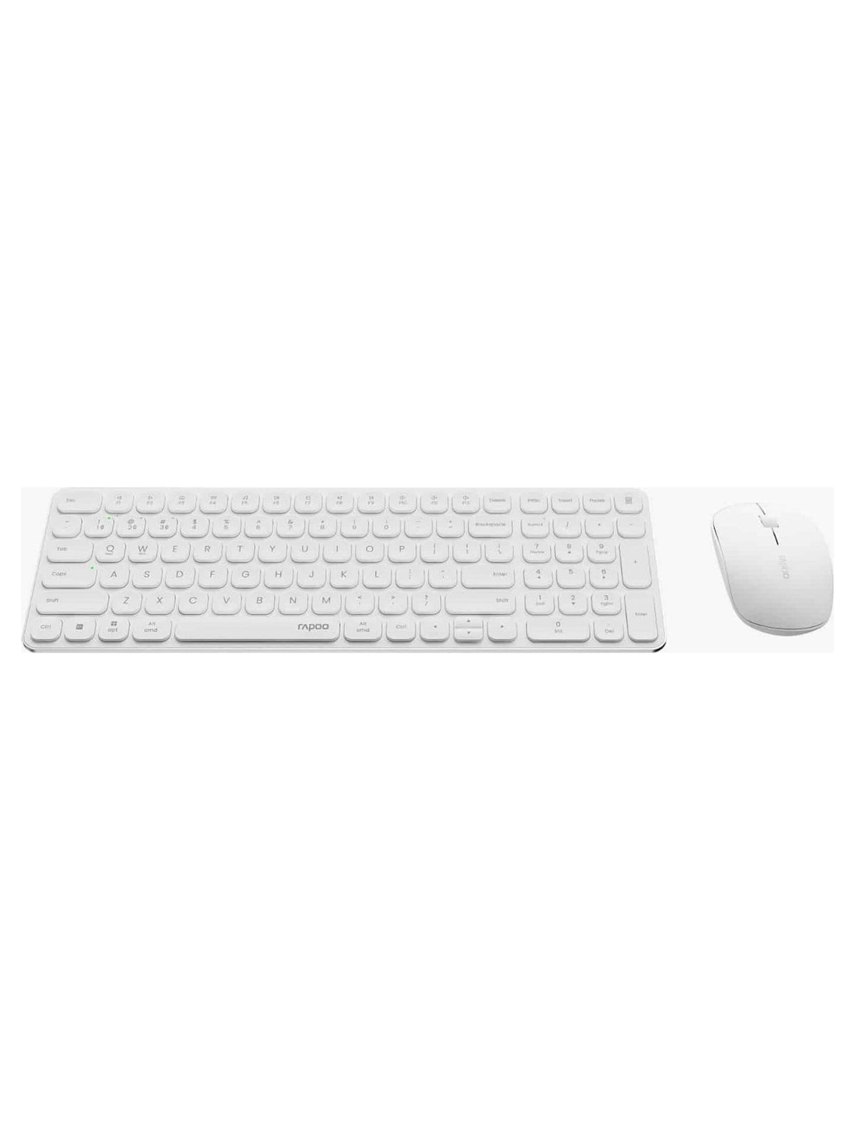 Rapoo 9320M Ultra-Slim Multi-Mode Wireless Keyboard & Mouse Combo, Aluminium - White - view 7