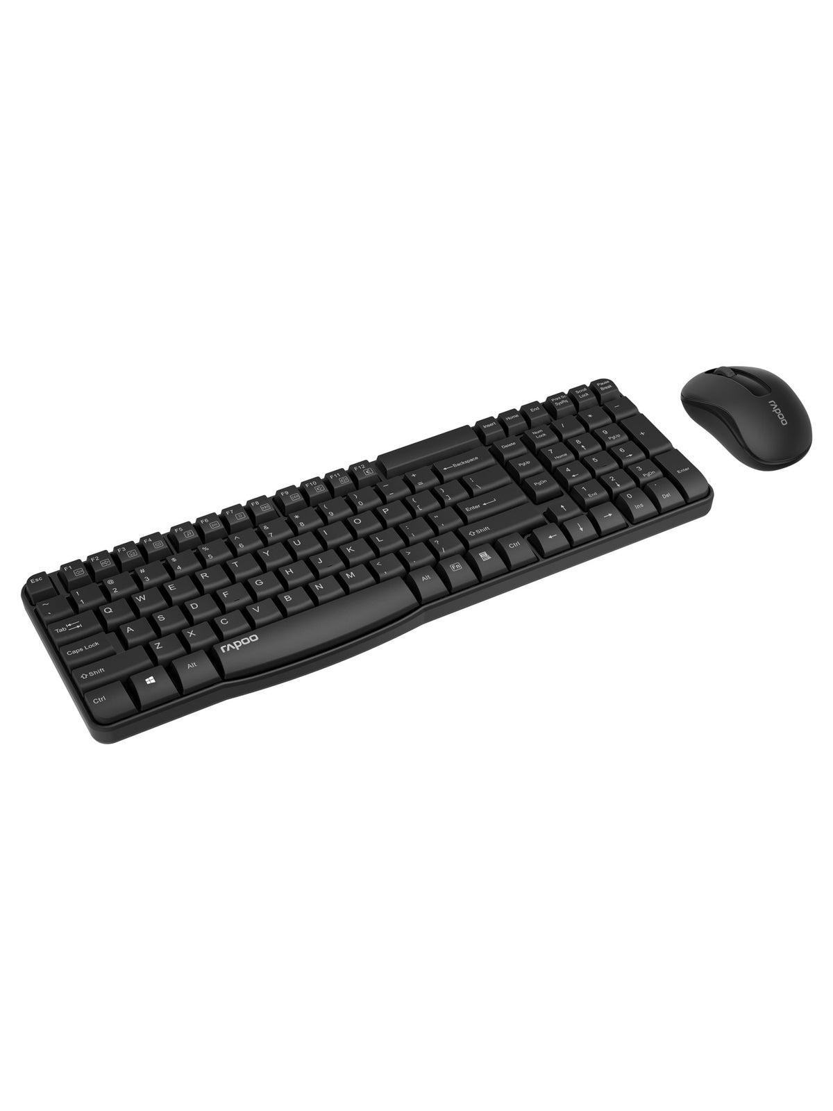 Rapoo X1800S Wireless Keyboard & Mouse Combo, 2.4 GHz, Compact 104-Key - view 2