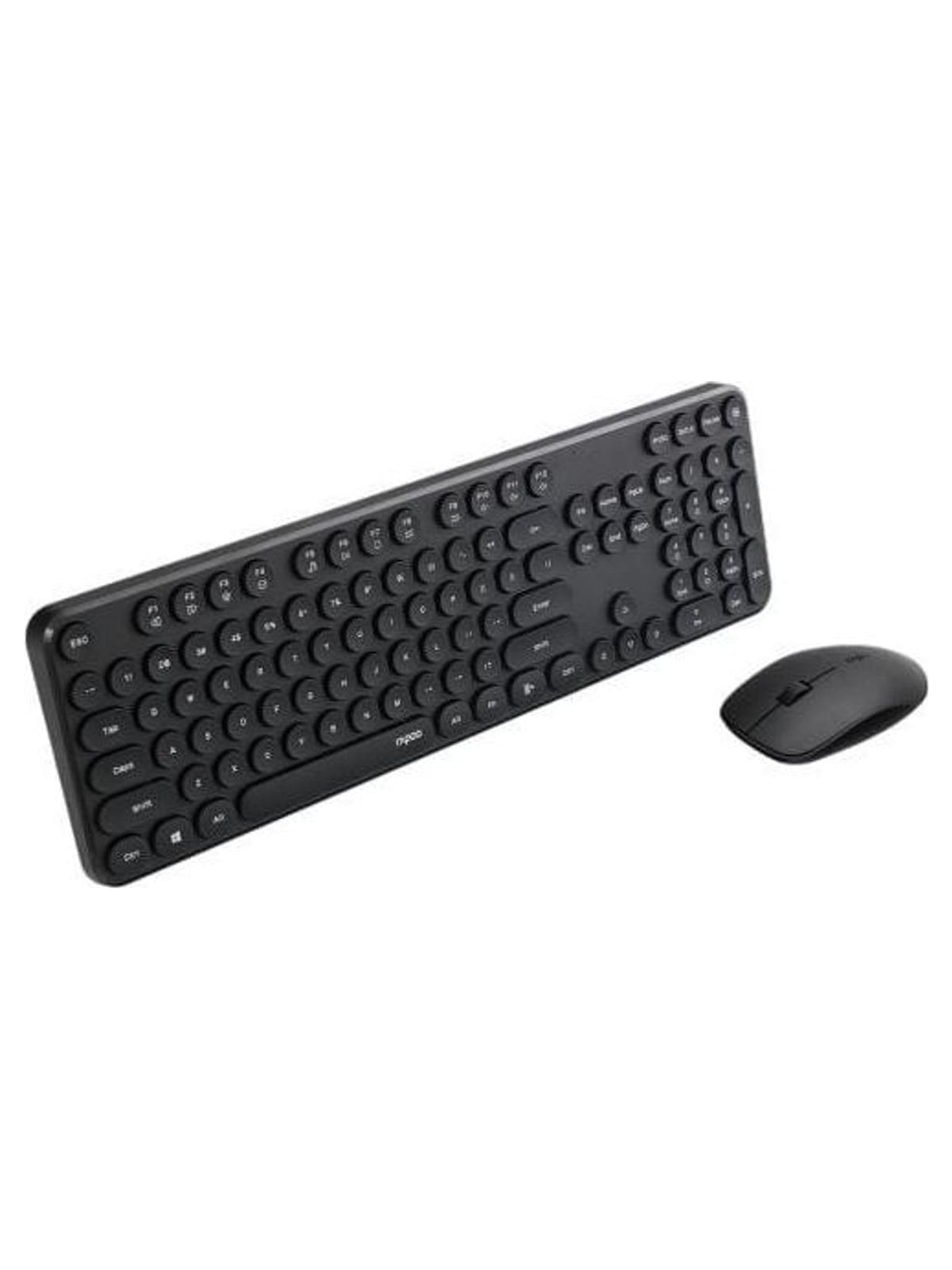 Rapoo X260S Wireless Keyboard & Silent Mouse Combo, Round Retro Keycaps