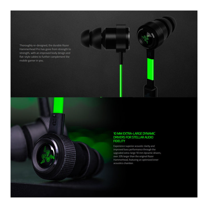 Razer Hammerhead V2 Analog In-Ear Music & Gaming Headphones - view 2