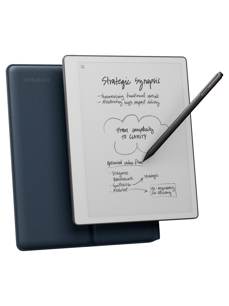 reMarkable Paper Pure 10.3" Paper Tablet Bundle - Ocean Blue