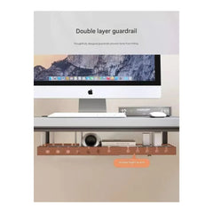 Retractable under-desk cable organizer / cable management tray - view 7