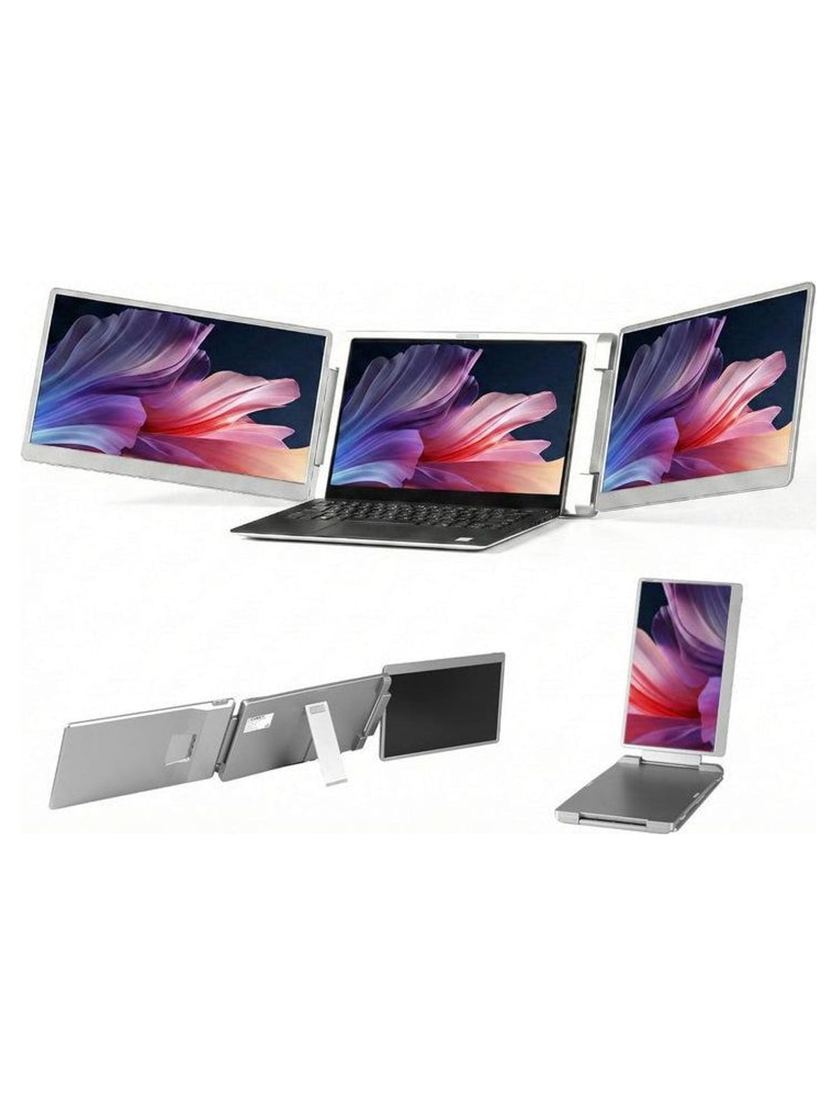 Rizkpak 15.6" FHD IPS Triple Portable Monitor