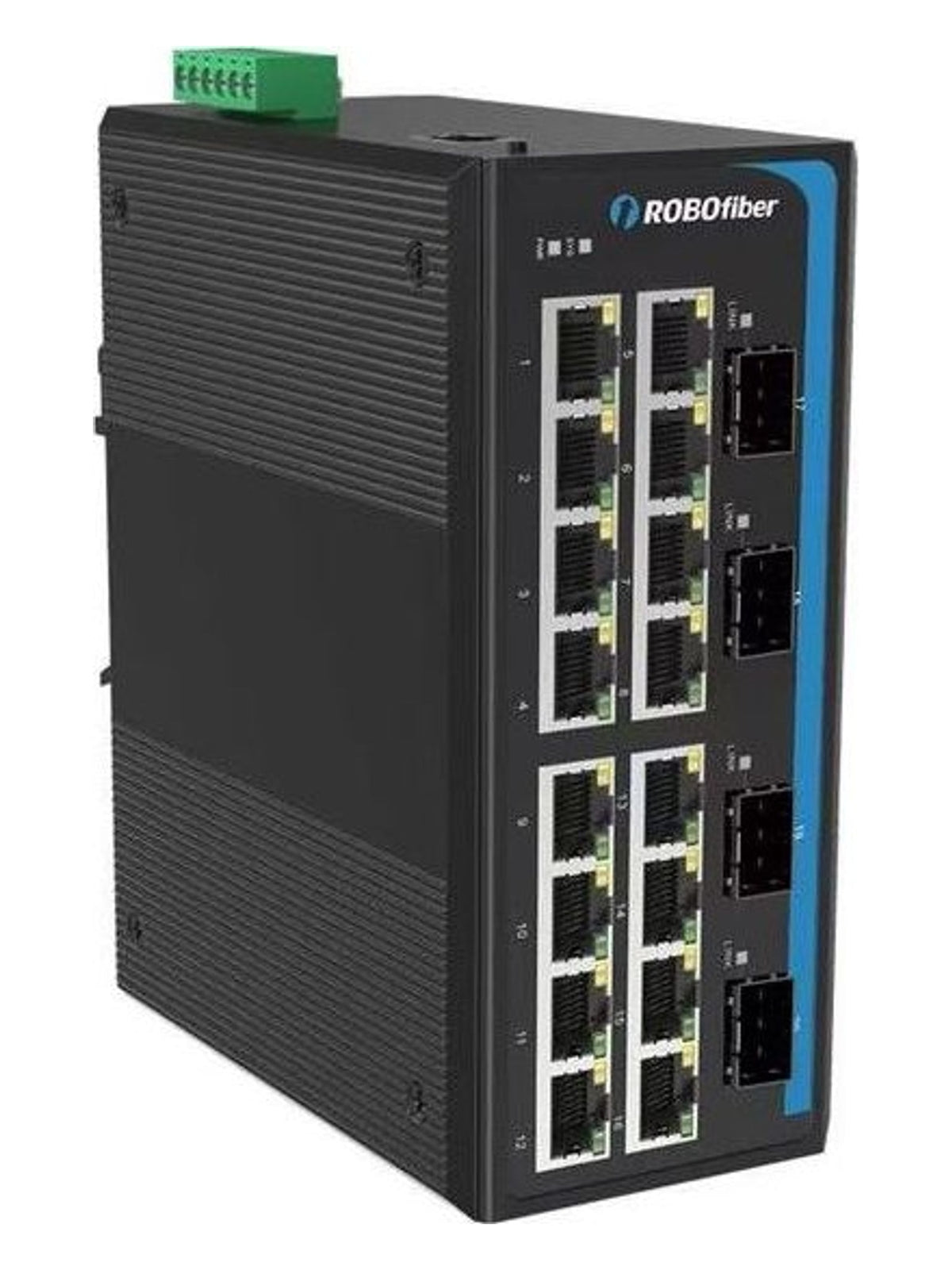 RoboFiber HGW-802SM Industrial Gigabit Fiber Switch - view 2