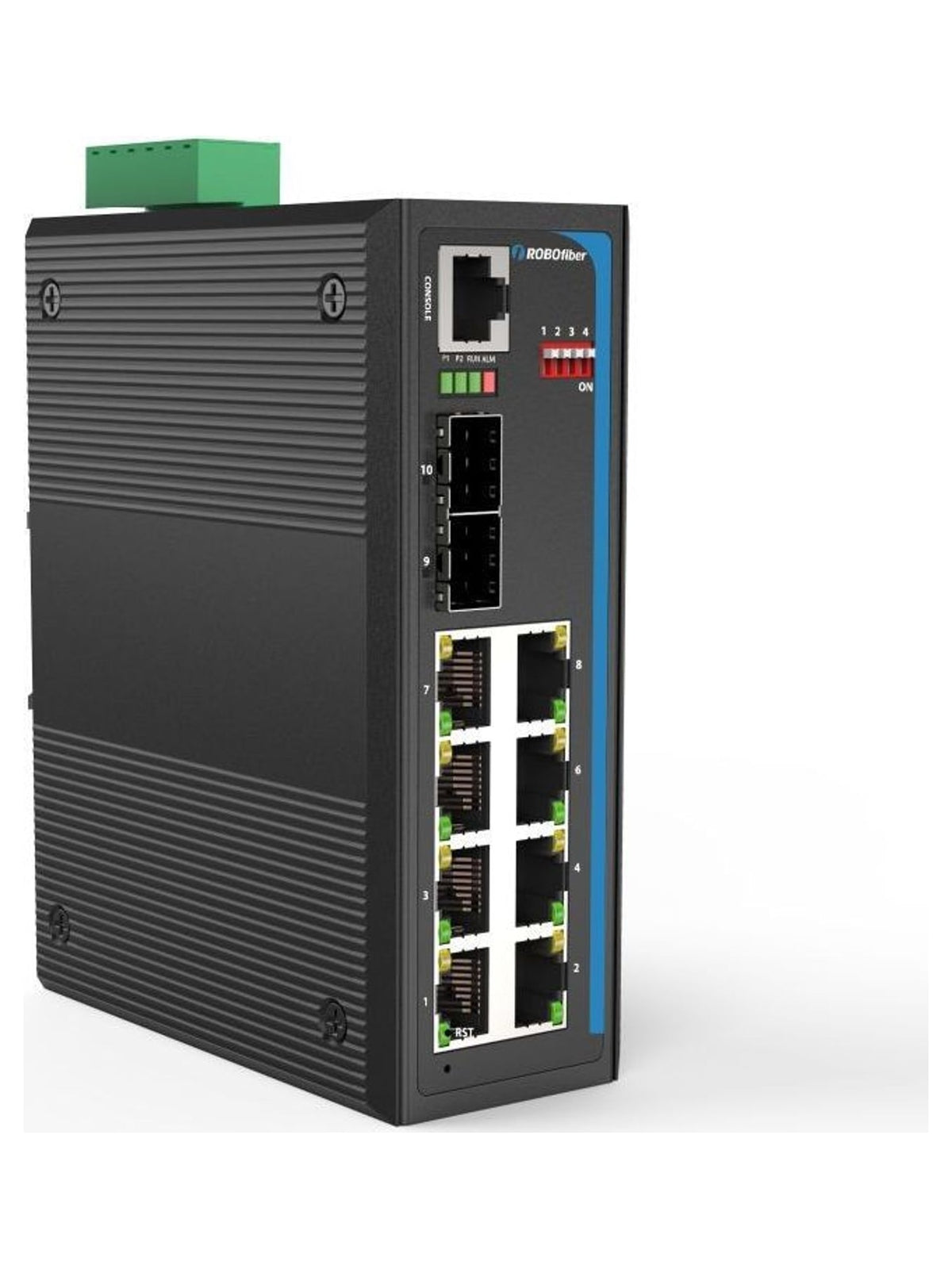 RoboFiber HGW-802SM Industrial Gigabit Fiber Switch - view 4