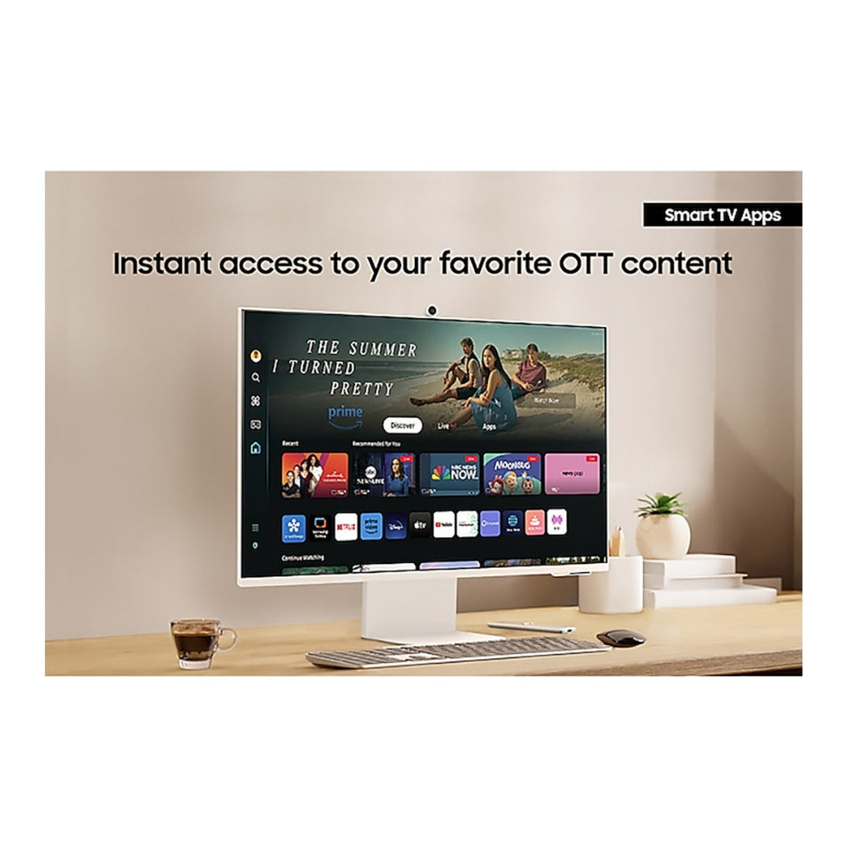Samsung 32" Smart Monitor M8 M80D 4K UHD - view 2