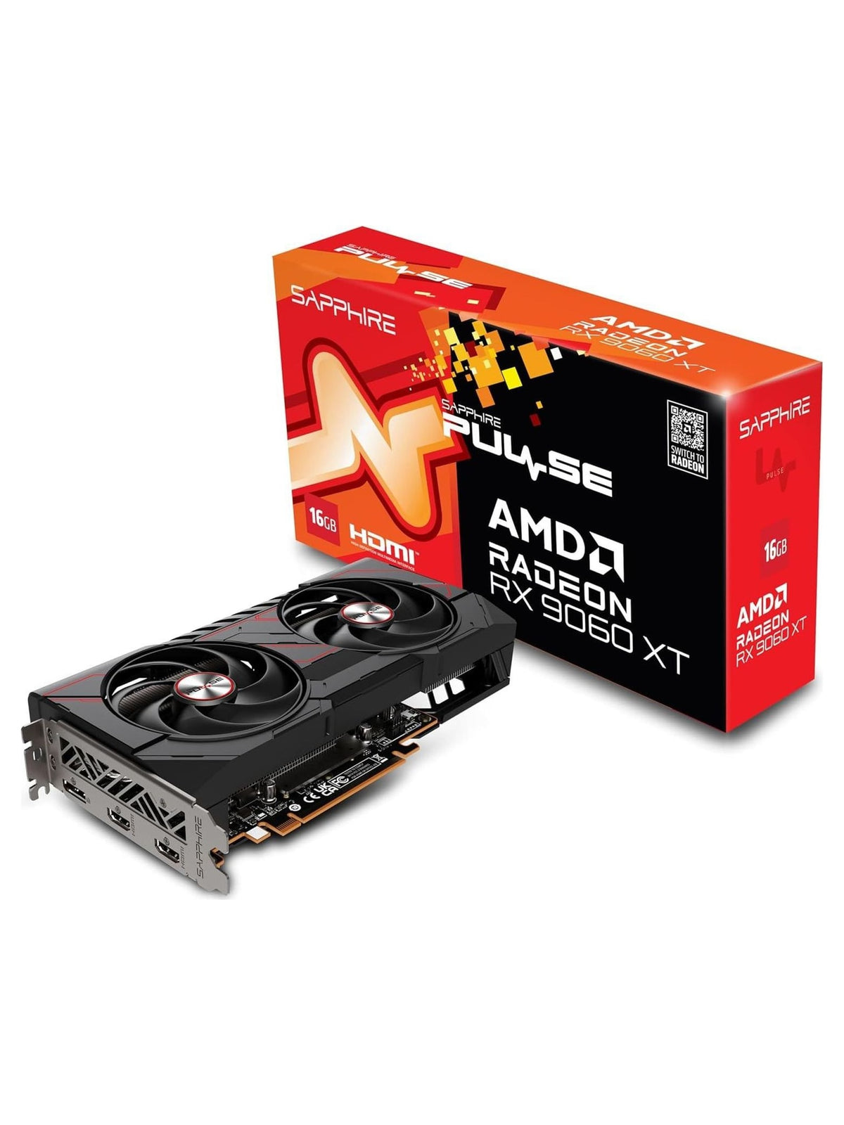 Sapphire PULSE Radeon RX 9060 XT OC 16GB GDDR6
