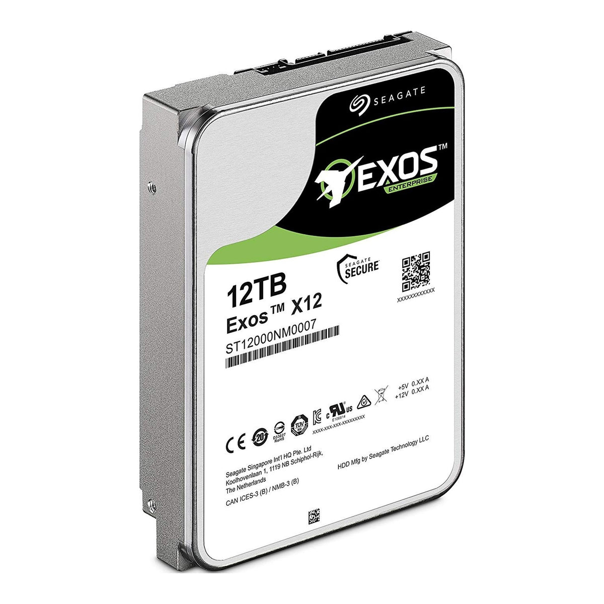 Seagate Exos 12TB 3.5" SATA Enterprise Hard Drive - view 2