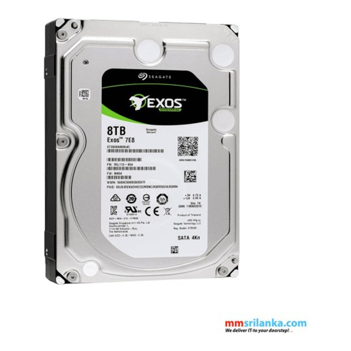 Seagate Exos 8TB 3.5" SATA Enterprise Hard Drive - view 3