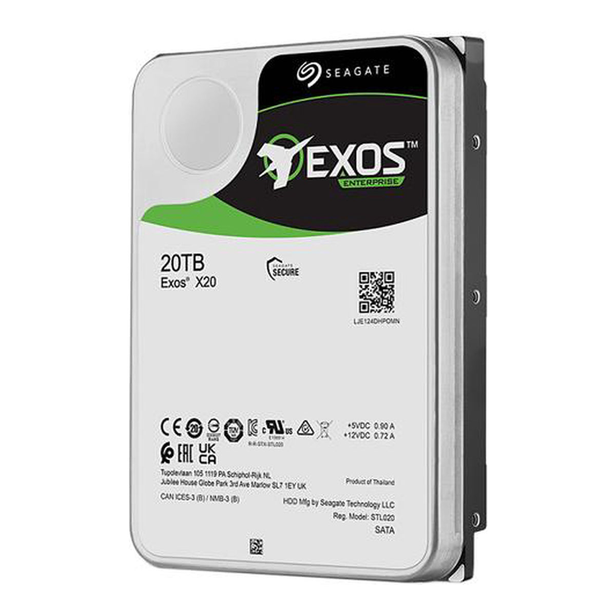 Seagate Exos X20 20TB 3.5" SATA Enterprise Hard Drive - view 2