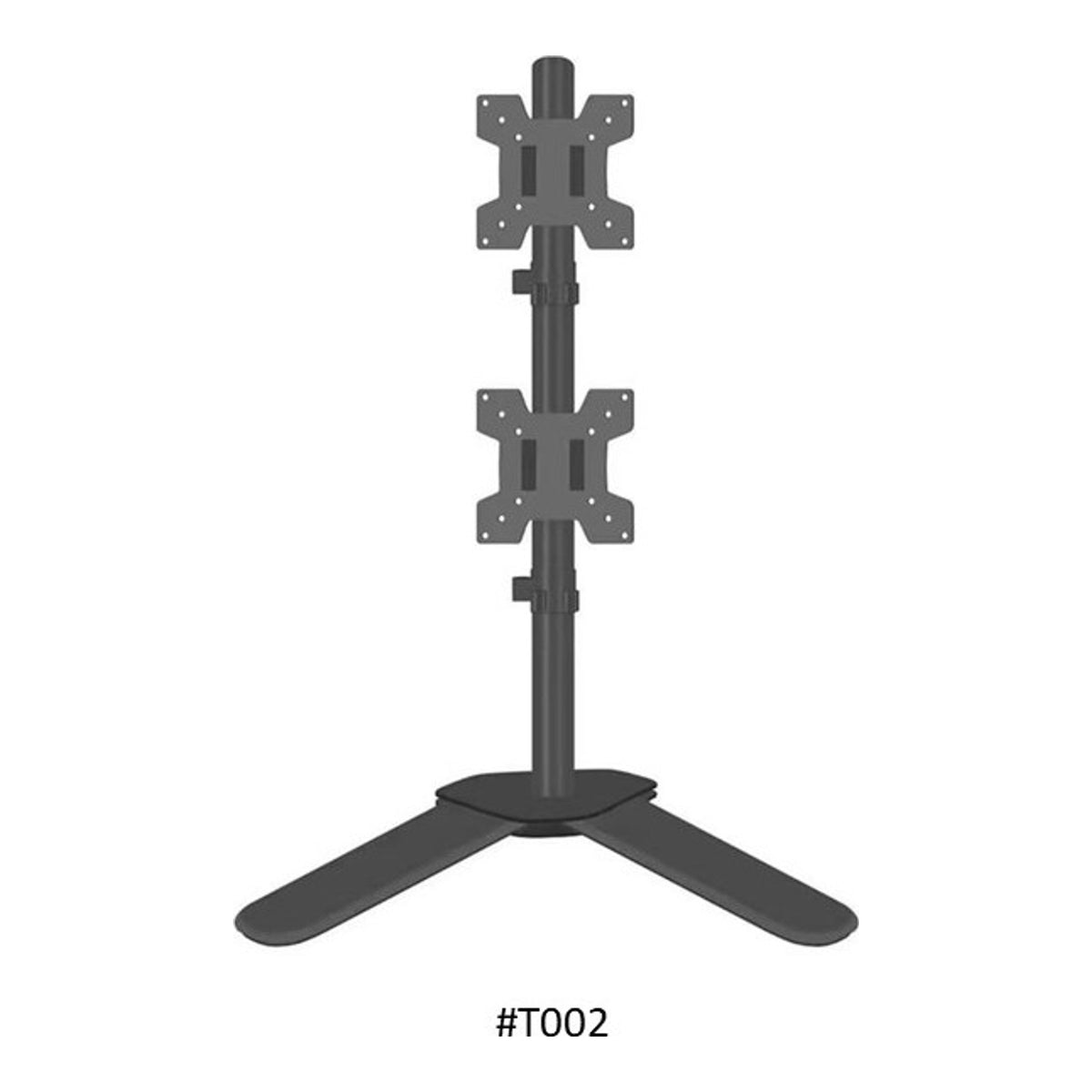 T002 Adjustable Vertical Dual Monitor Arm - view 2