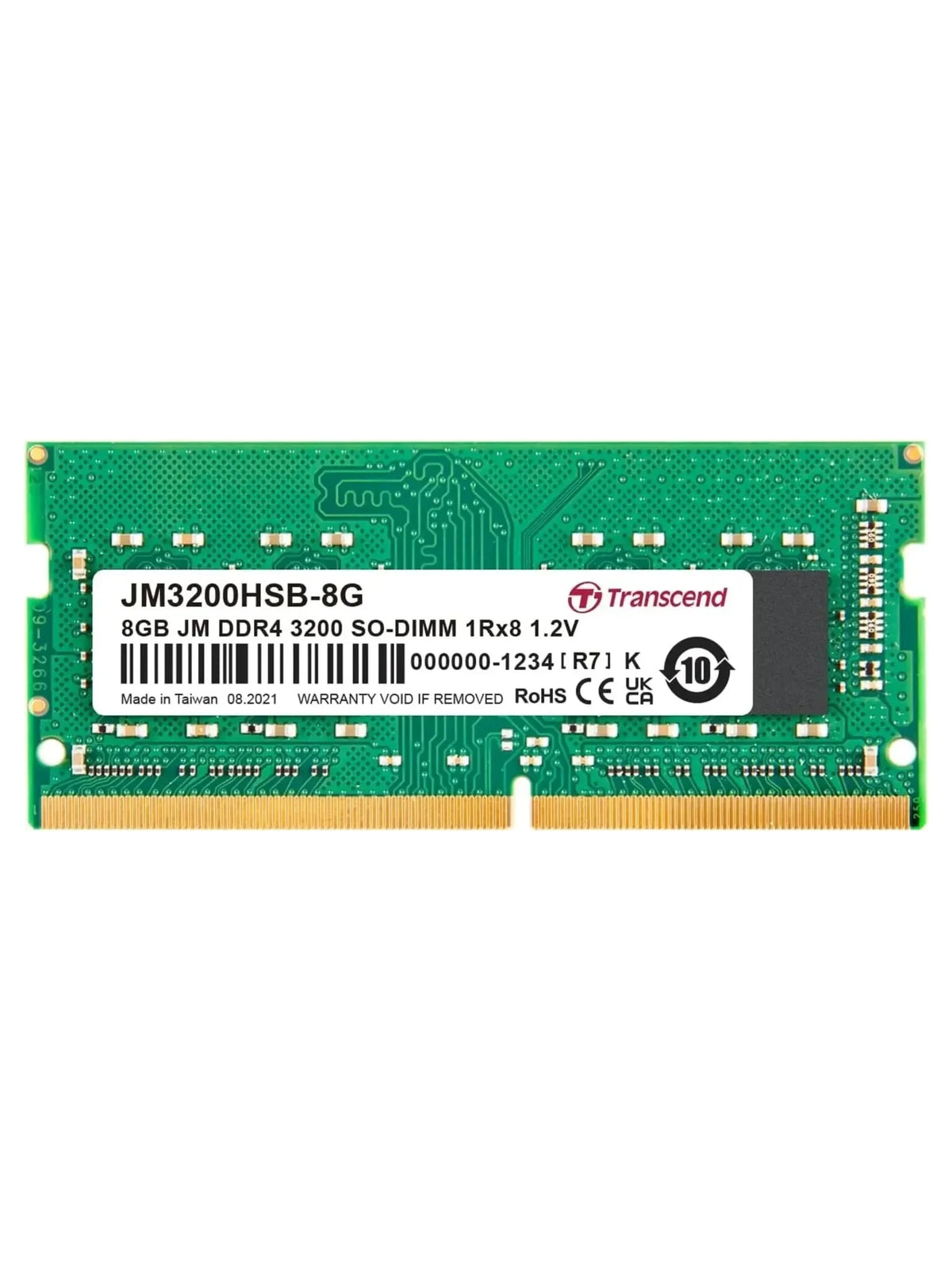 Transcend JetRam 8GB DDR4 3200MHz CL22 Laptop RAM (SODIMM)