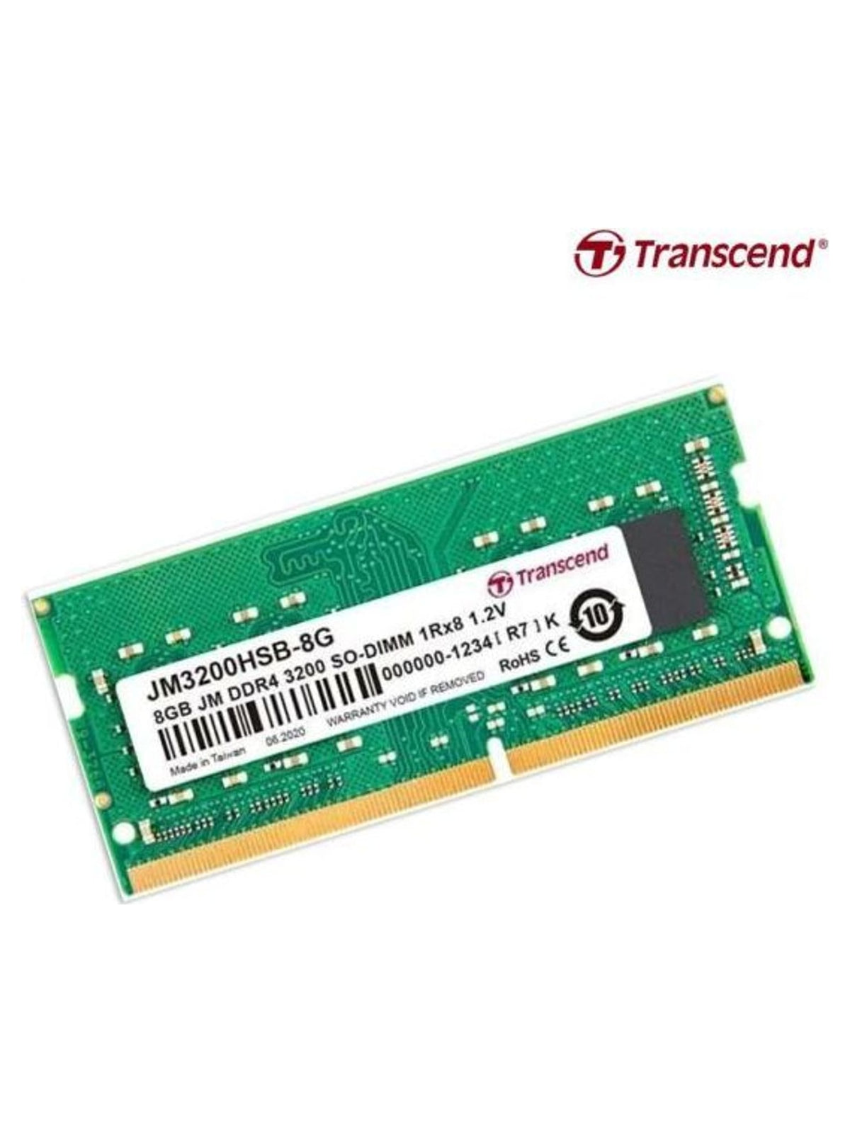 Transcend JetRam 8GB DDR4 3200MHz CL22 Laptop RAM (SODIMM) - view 2