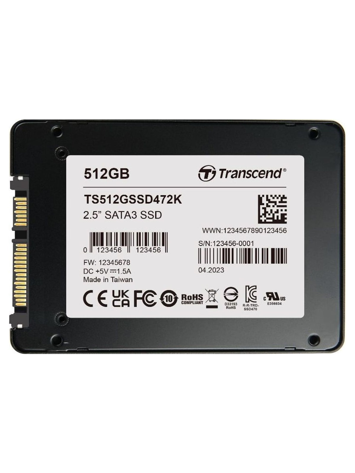 Transcend SSD472K 2TB 2.5" SATA SSD - view 2
