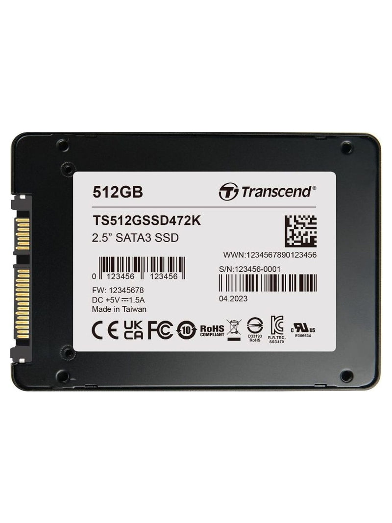 Transcend SSD472K 4TB 2.5" SATA SSD - view 2