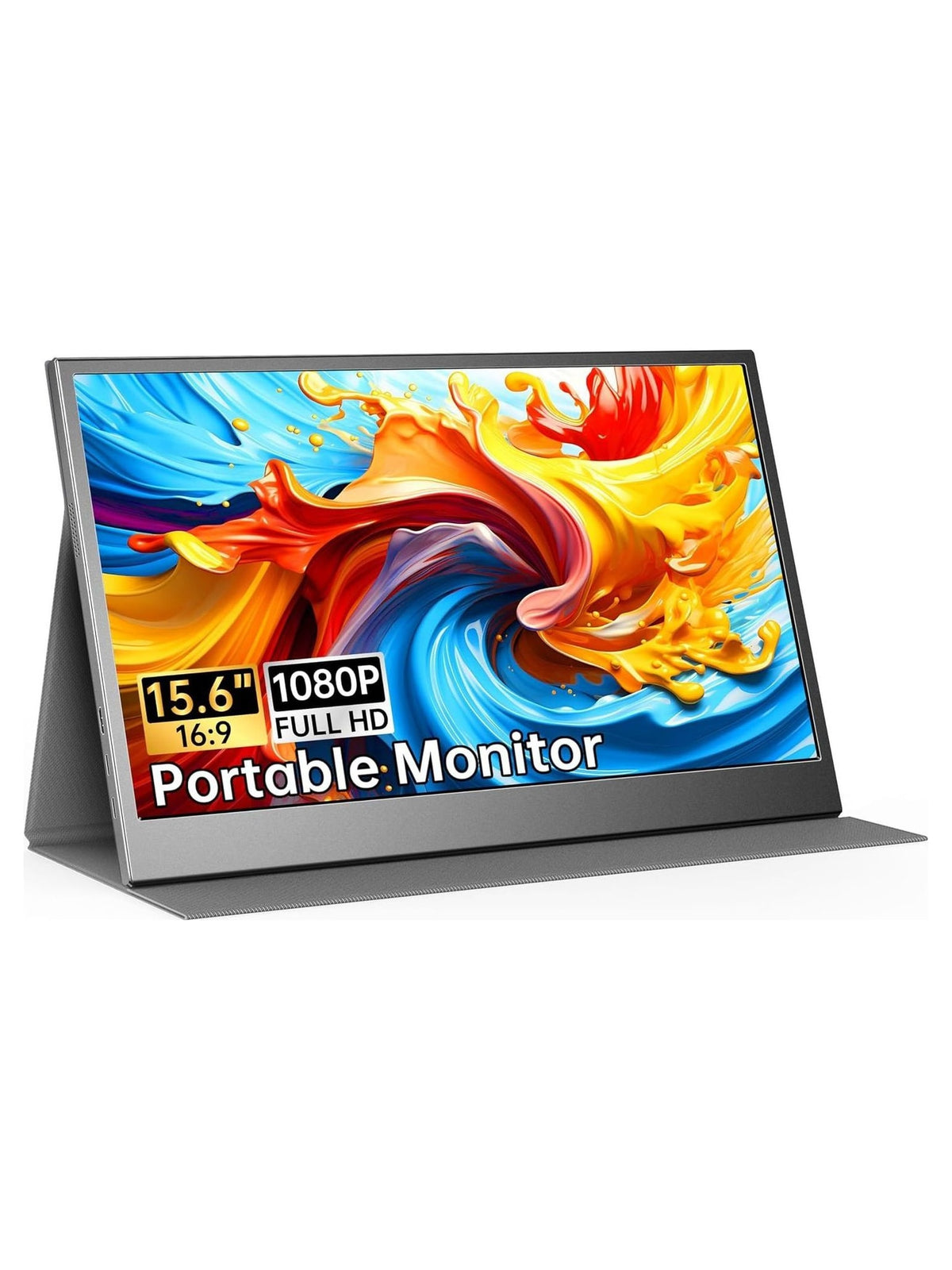 UFYQL 15.6" FHD IPS Portable Monitor with Kickstand - view 4