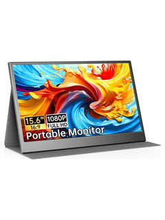 UFYQL 15.6" FHD IPS Portable Monitor with Kickstand - view 4