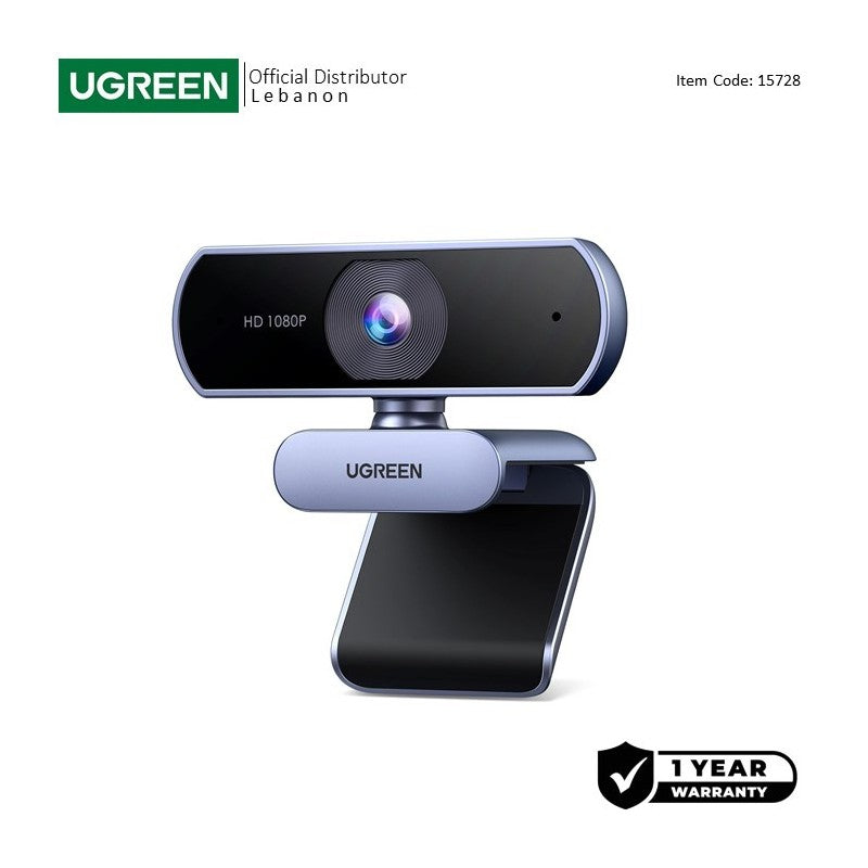 UGREEN 1080P/30fps Webcam with Microphone, Auto Light Correction, Perfect for Live Streaming & Video Calling - view 2