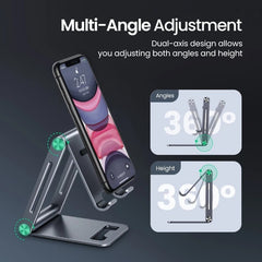 UGREEN Aluminum Alloy, Multi-Angle Stand Support Phone and Tablet Up to 7.9", Durable Structure, Stable & Reliable