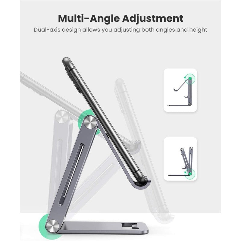 UGREEN Aluminum Alloy, Multi-Angle Stand Support Phone and Tablet Up to 7.9", Durable Structure, Stable & Reliable - view 6