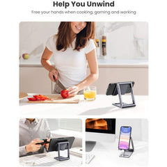 UGREEN Aluminum Alloy, Multi-Angle Stand Support Phone and Tablet Up to 7.9", Durable Structure, Stable & Reliable - view 4