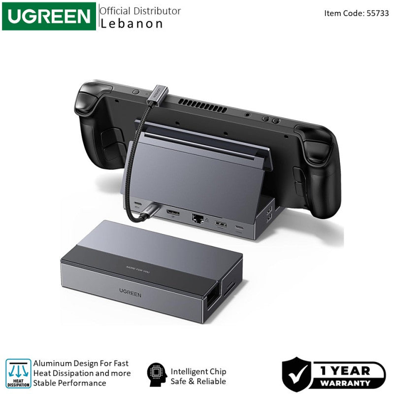 UGREEN Steam Deck Dock 9-in-1 Docking Station, 4K@120Hz for Steam Deck, ROG Ally, ROG Xbox Ally, Legion Go - view 2